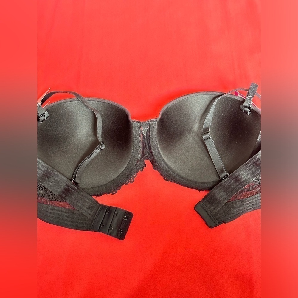 BRA 36C Black MAIDENFORM se1102 push-up, underwire, convertible strapless 3438 W